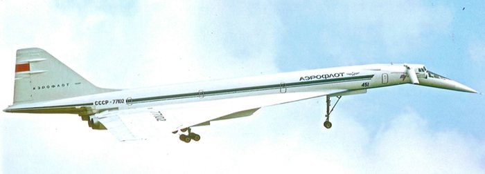 23 марта 1972 г. Первый полет предсерийного Ту-144 «004» 77102.
